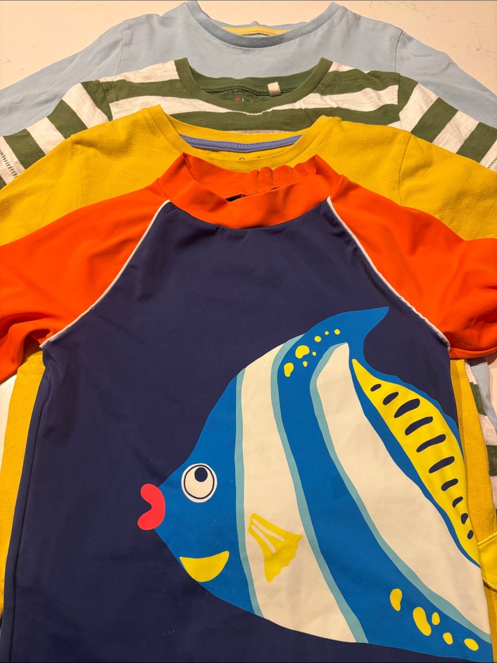 🌸 Mini Boden 4 Piece 7-8Y Short and Long Sleeve Tees